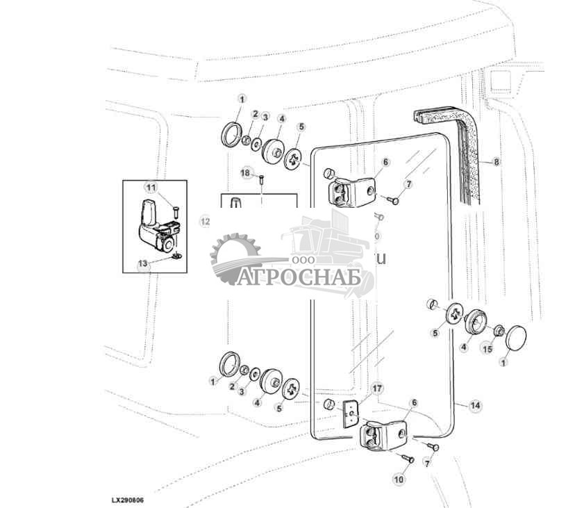 Боковые окна, откидные 